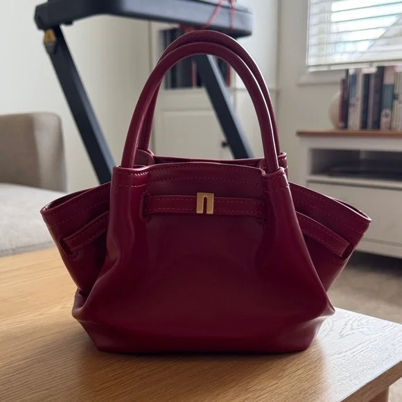 NWOT - JW PEI Hana Mini Tote Bag in Claret - Picture 7 of 14